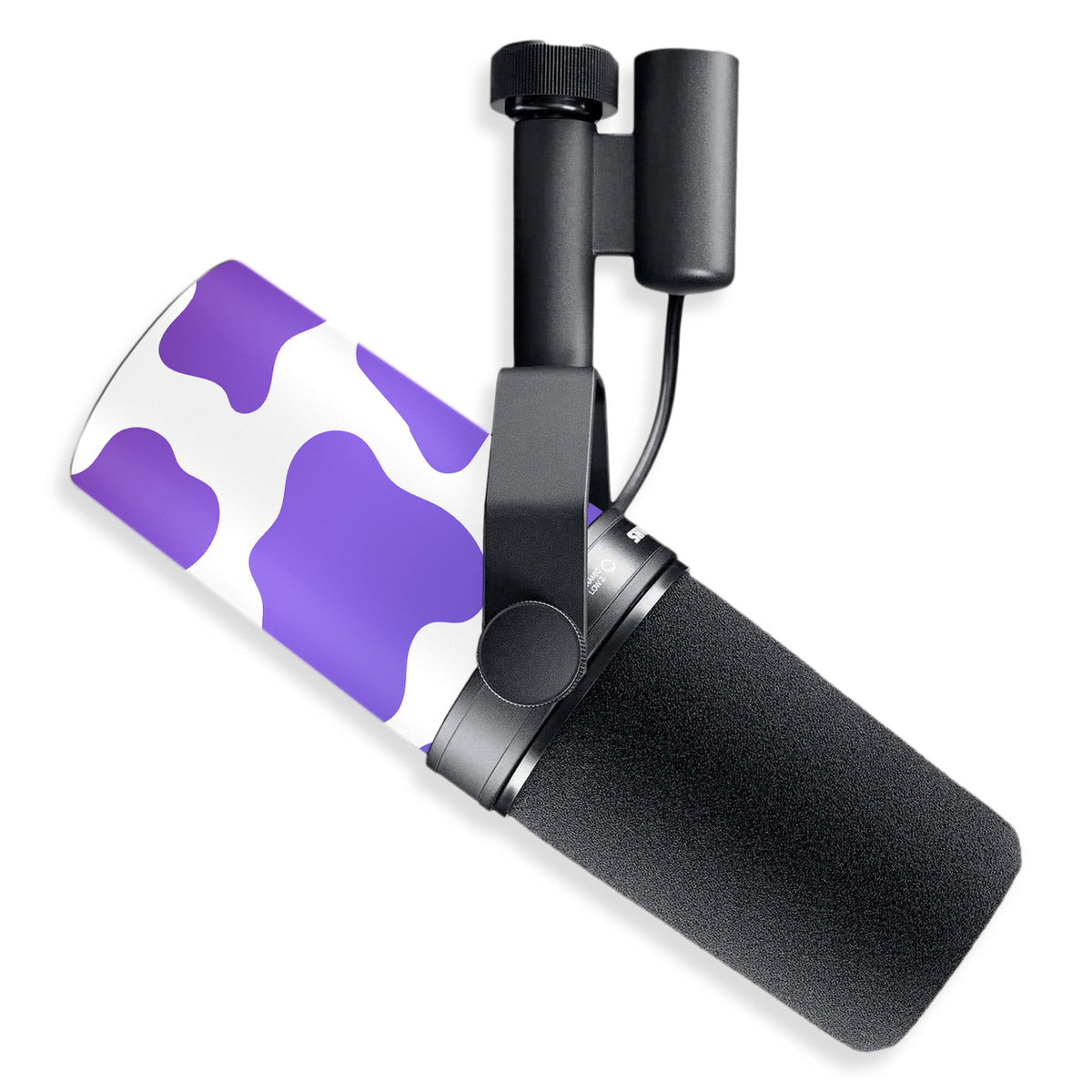 violet moo moo shure sm7b microphone skin