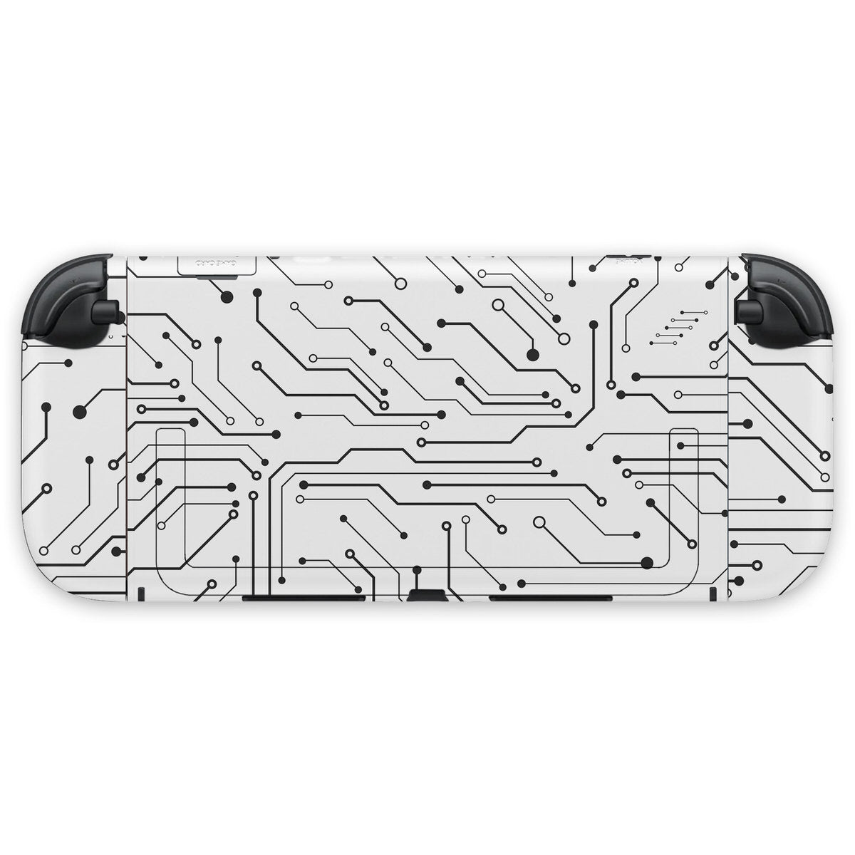 white cybernetic nintendo switch 2 console & joycon skin