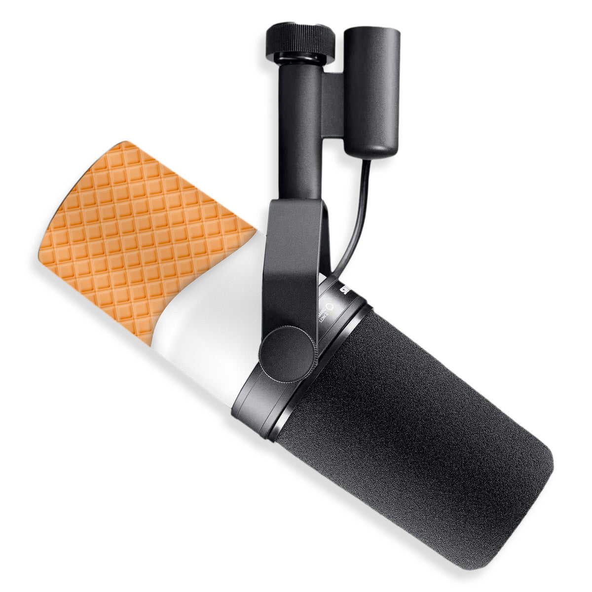 white ice cream shure sm7b microphone skin